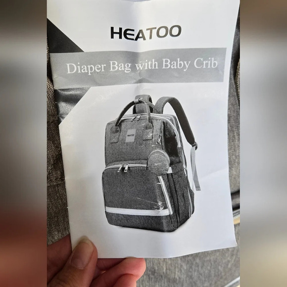 NWOT convertible diaper bag to bassinet - Picture 14 of 16